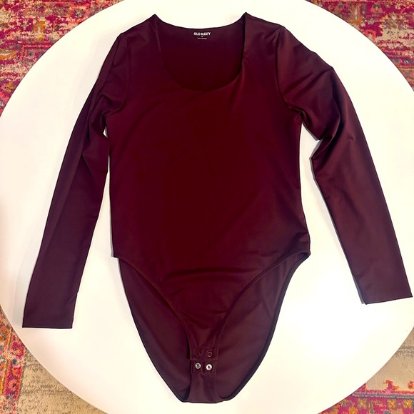 Old Navy Dark Purple Long Sleeve Bodysuit - Picture 1 of 6
